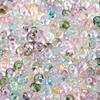 50pcs/Lots 5*8mm Glass Clear Abacus Shaped Beads Loose Spacer Beads for DIY Earrings Phone Chains Crafts Jewelry Making Findings