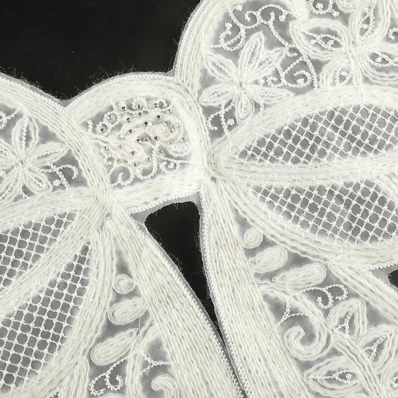 Duoku Cartoon Lace Bow Lace Embroidery Sticker Diy Hand Account Accessories Brooch Hairpin Jewelry Accessories Cloth Sticker