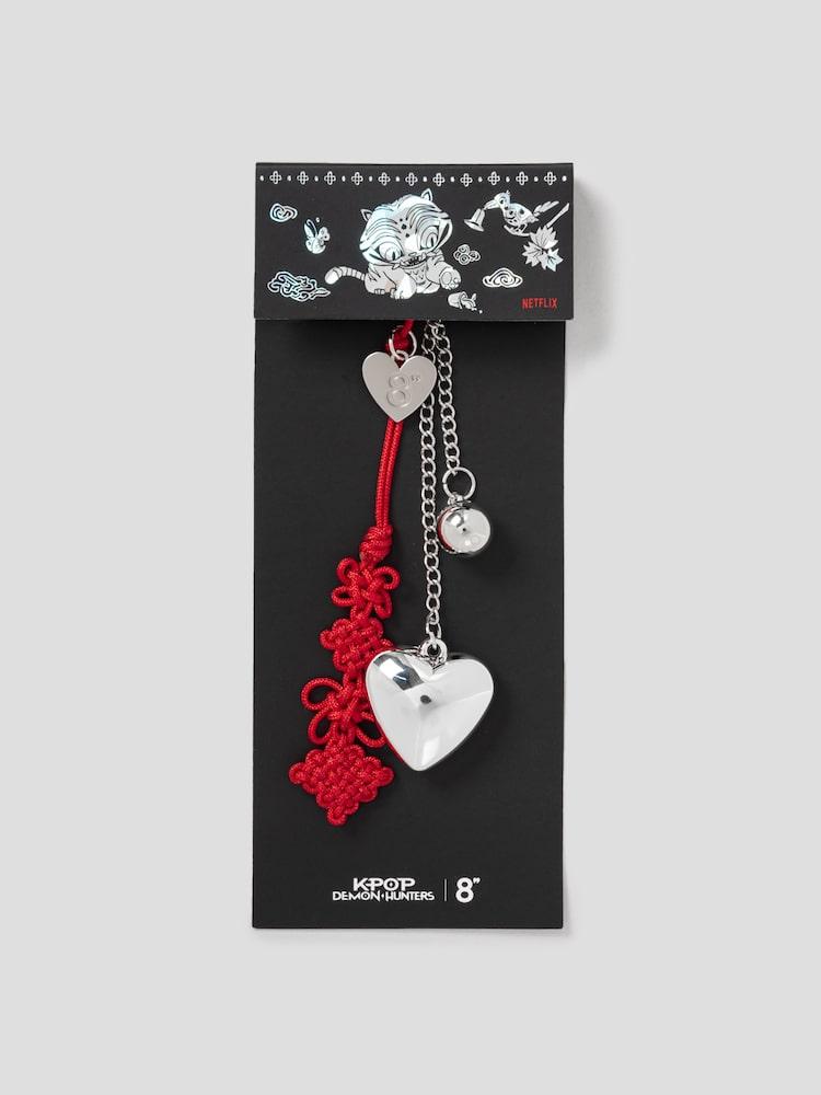 8SECONDS × HUNTR/X Norigae Knot Keyring – Red