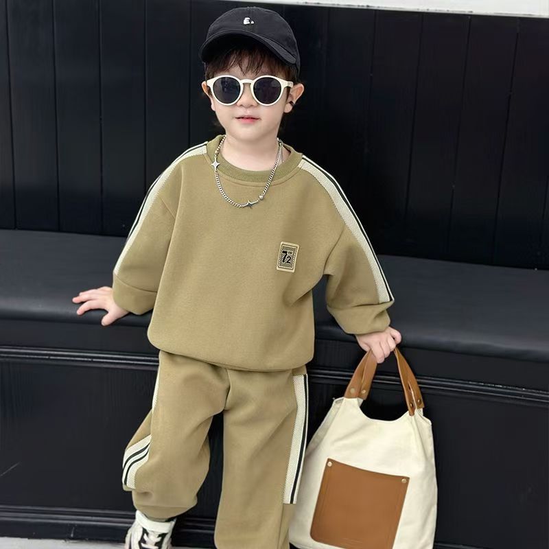 

Весенний комплект худи для мальчиков, модный, стильный, весенне-осенний, детские спортивные костюмы 120