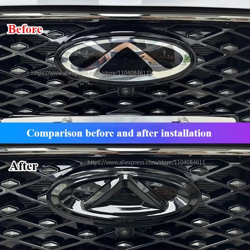 Black Car Logo Front Hood Cover Badge Rear Emblem Sticker For Chery Tiggo 8 Plus/Pro Arrizo 8 e+ -in Hybrid Styling Sticker WW23