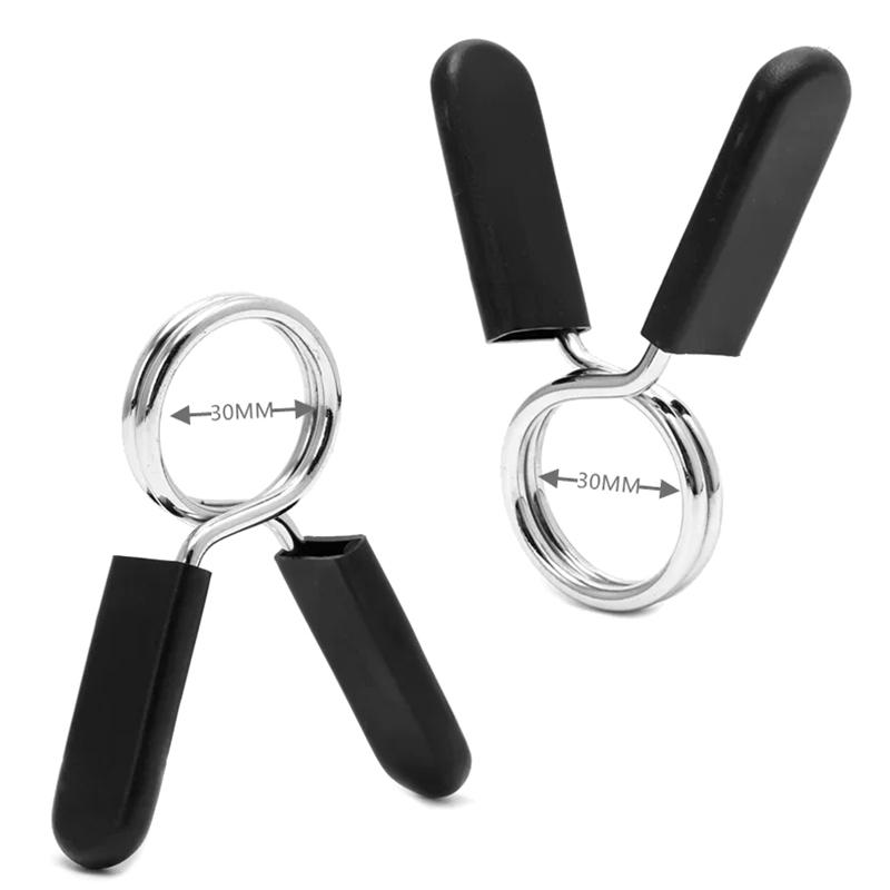25/28/30Mm Barbell Clamp Spring Collar Clips Gym Weight Dumbbell Lock Standard Lifting Kit Barbell Lock