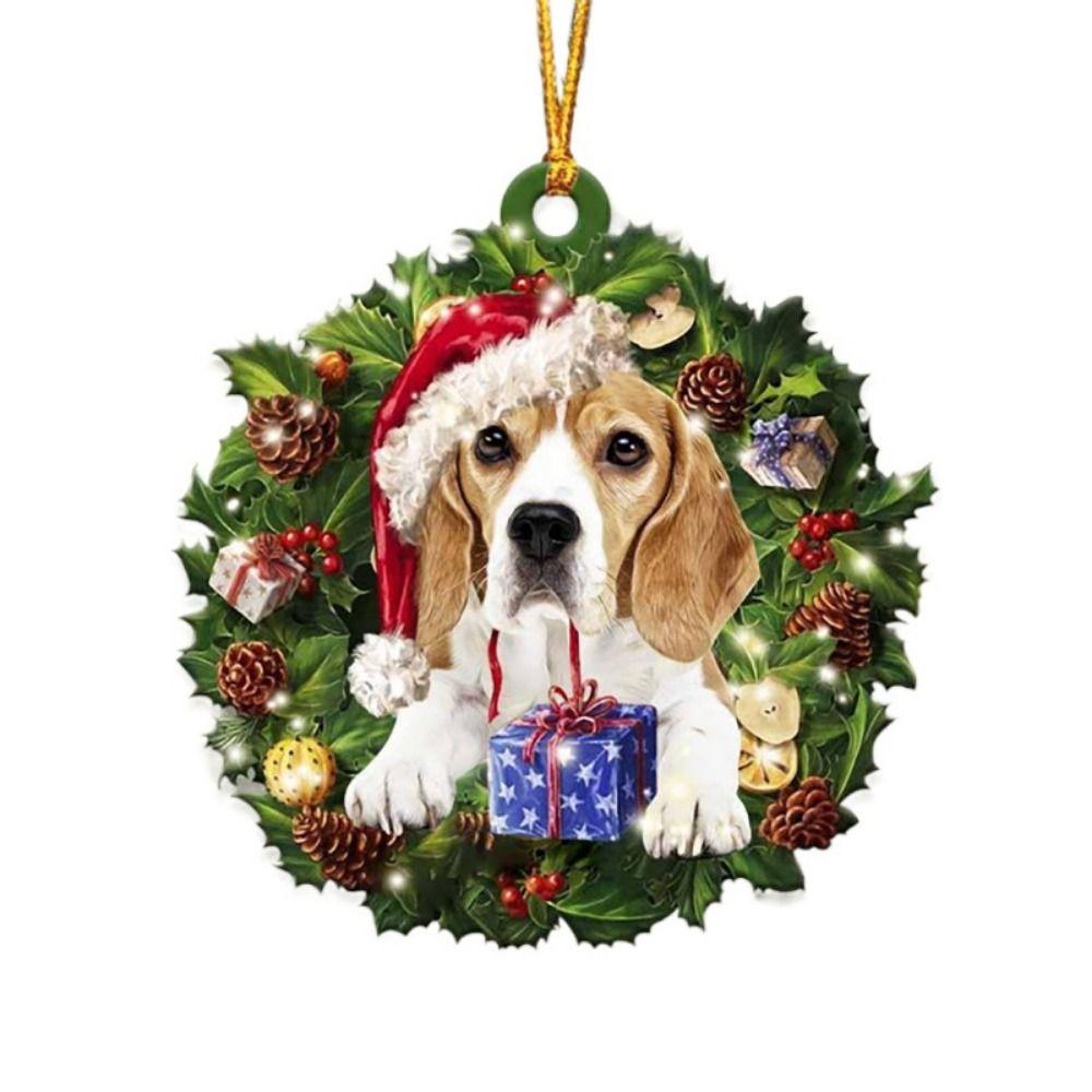 

Висячие рождественские украшения для собак, декоративный рождественский брелок для собак, Новый год G