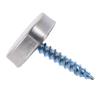 20Pcs Silver Stainless Steel Screw Cover Cap Stainless Steel Mirror Screws Caps  Glass Signboards