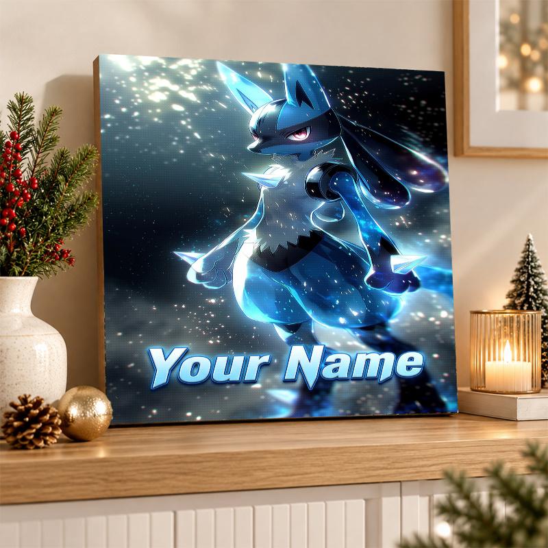 Greninja Custom Name Diamond Painting Personalized 5D Full Drill DIY Diamond Art Home Decor