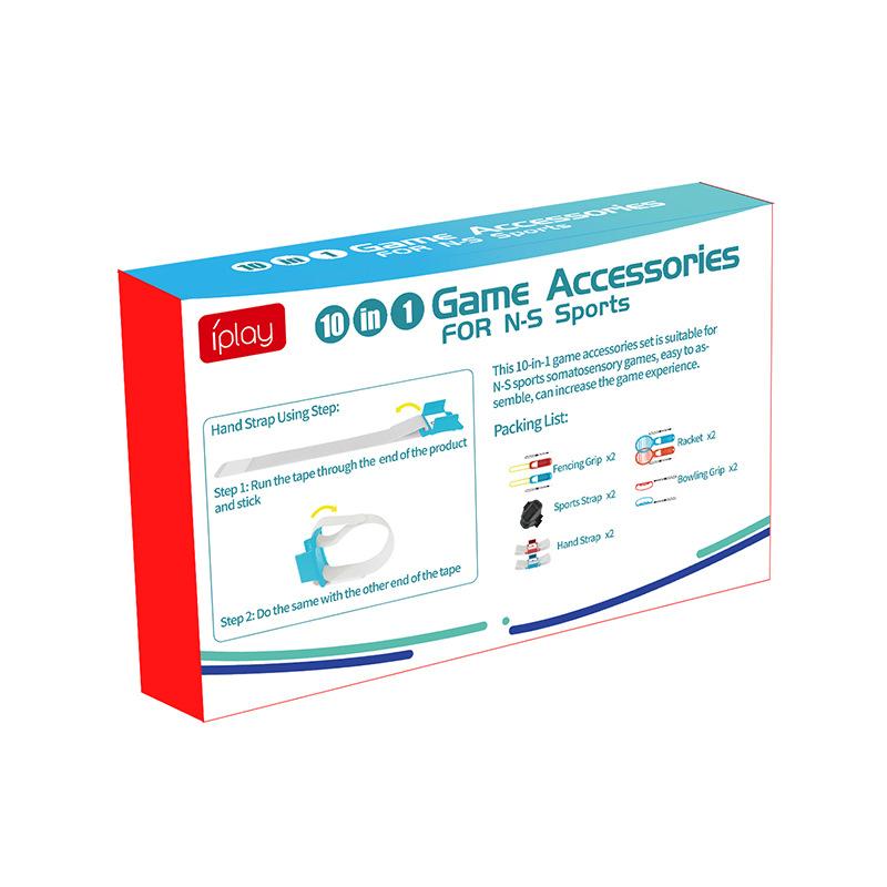 10 In 1 Sport Game Accessories Set for Nintendo Switch / Switch OLED Joy-Con