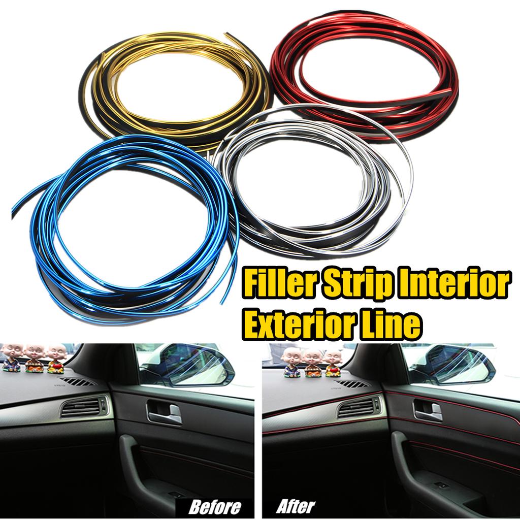 5M Car Decorative Styling Moulding Filler Strip Interior Exterior Line Universal