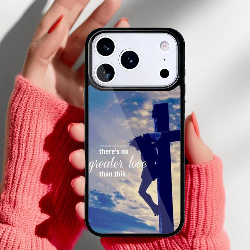 Bible Verse Faith Jesus Cross Phone Case for iPhone 17 16 15 14 13 Pro Max Back Cover for 12 11 Pro Coque