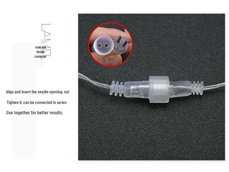 Superhelle wasserdichte LED Sternschnuppen Lichterkette für Innen- und Außendekoration