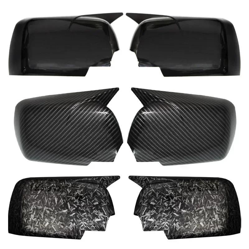 2 PEZZI Per BMW X5 E53 1999-2006 Copri Specchietto Retrovisore Laterale Auto Nero Lucido