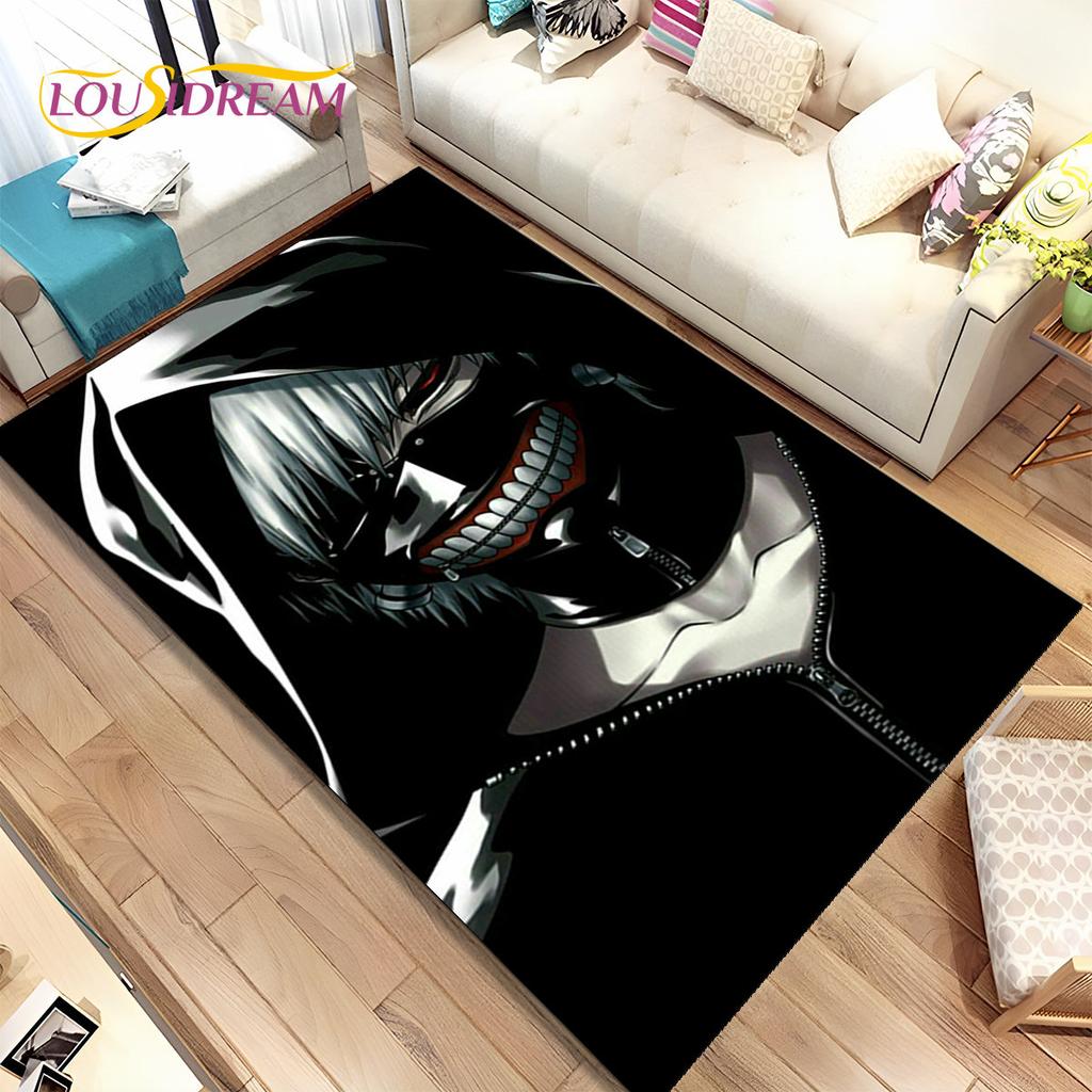 Japan Anime Tokyo Ghoul Cartoon Area Rug,Carpet for Home Living Room Bedroom Sofa Doormat Kitchen Decor,kids Non-slip Floor Mat