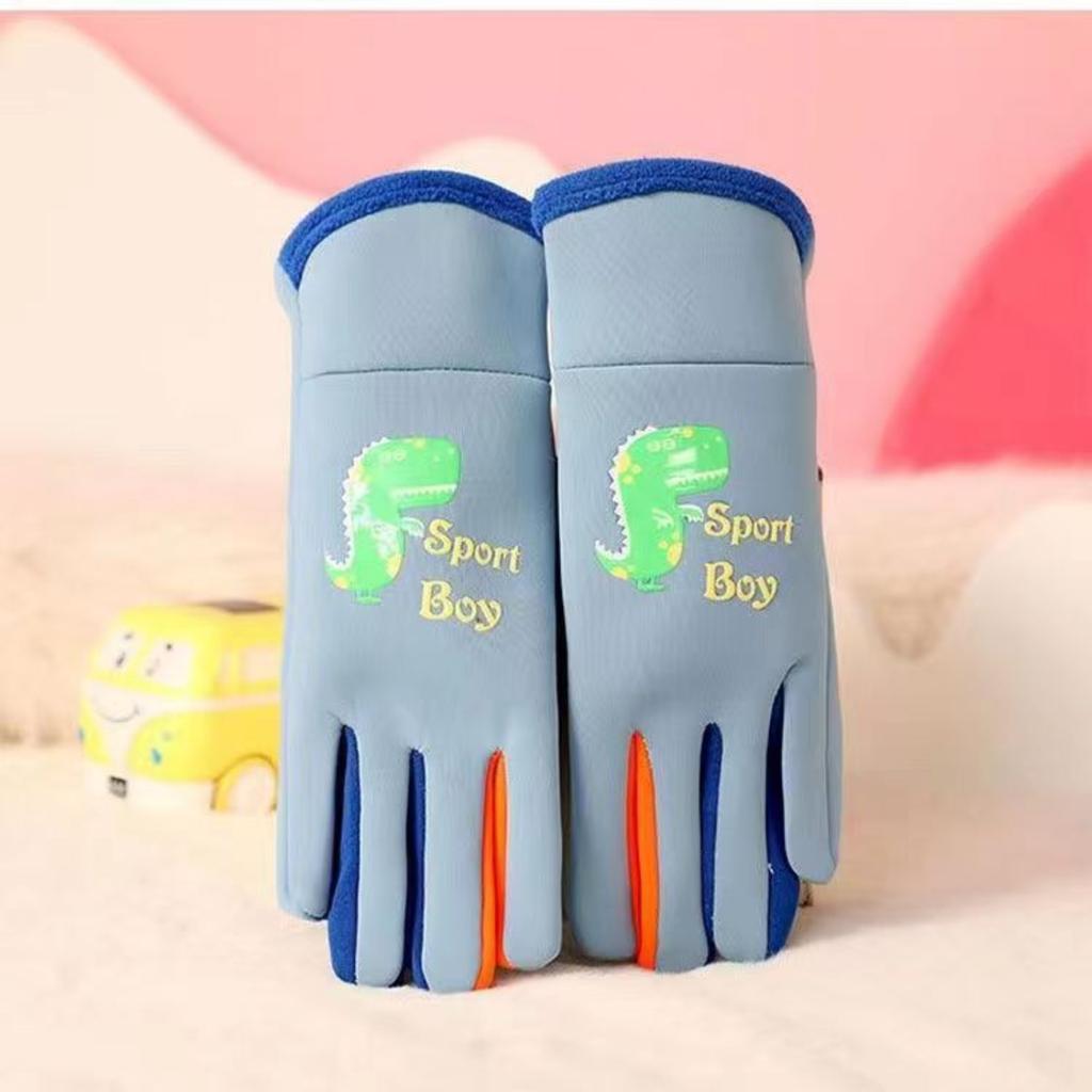 Mănuși calde pentru copii plus fleece, mănuși rezistente la frig