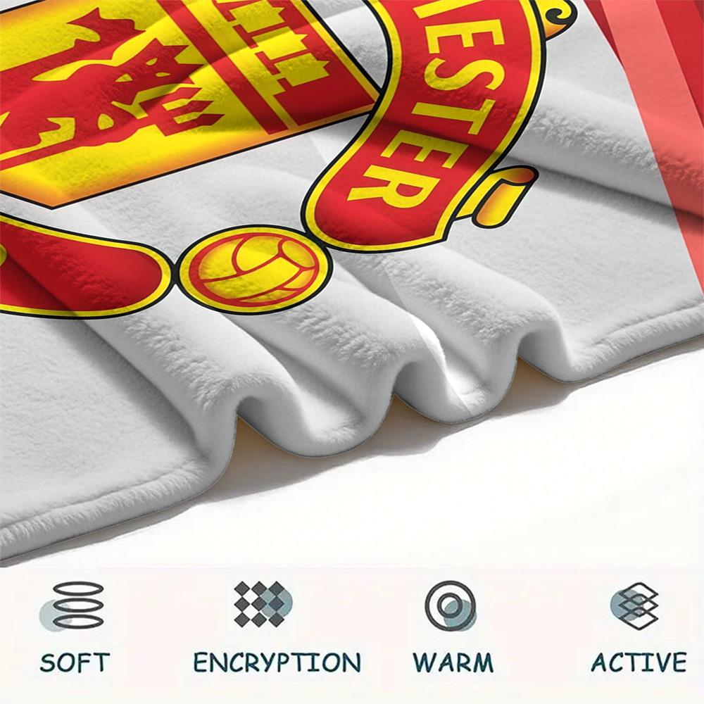 Man Utd Flannel Blanket, High quality Comfortable for All Seasons, Home Decor, Warmth and Comfort