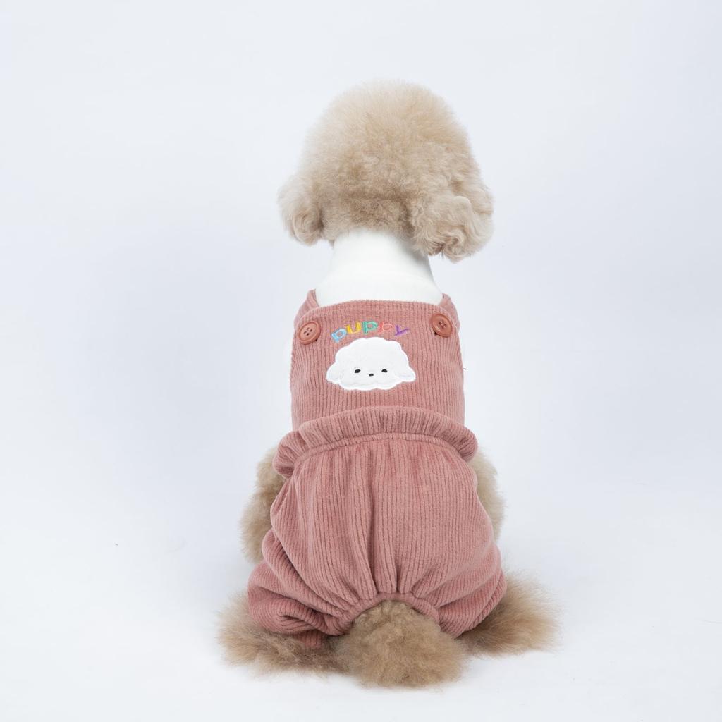 Pet Dog Clothes Cute Bear Overalls Thickened Autumn and Winter Four-legged Clothes Puppy Teddy Costume Dog Costumes