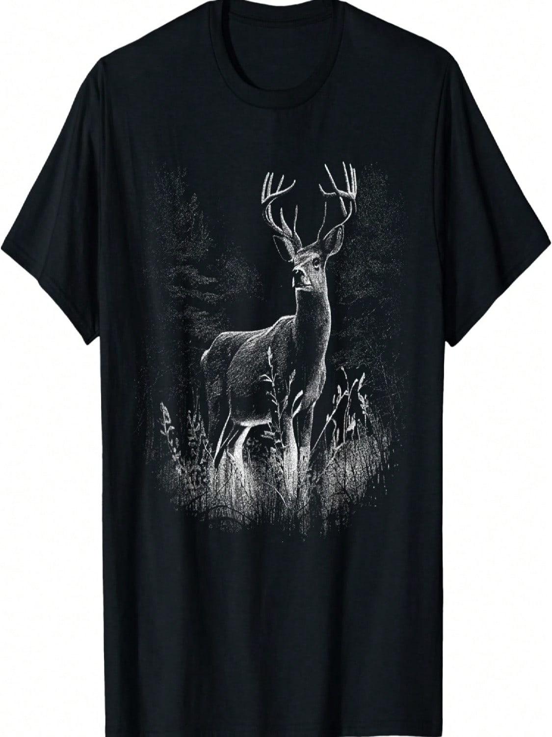 Deer In The Forest Nature Animals Deer Lovers T-Shirt S разноцветный