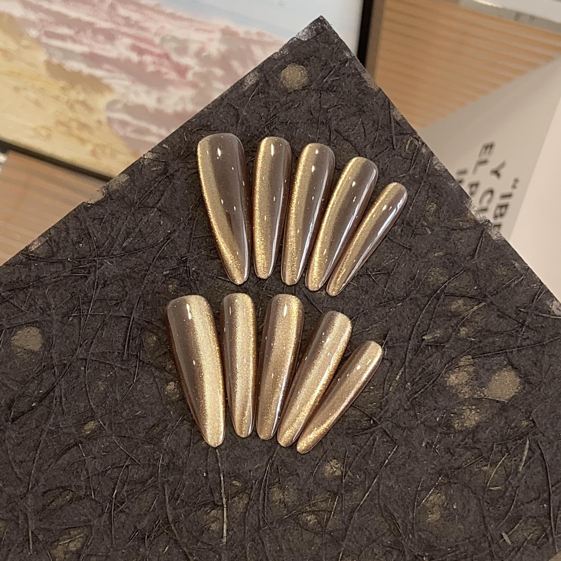 

Высококачественный Простой Однотонный Стеклянный Бусиноподобный Боковой Свет Кошачий Глаз Канареечный Съемная Носимая Броня L