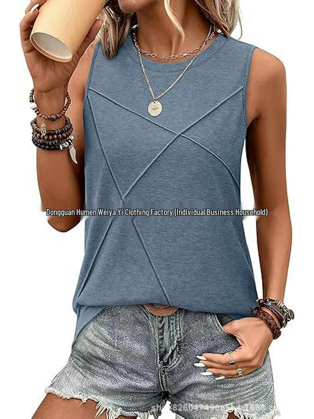 Women's Loose Solid Color Sleeveless Summer Tank Top, 2025 Edition