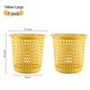 Morandi Style Openwork Plastic Waste Bin