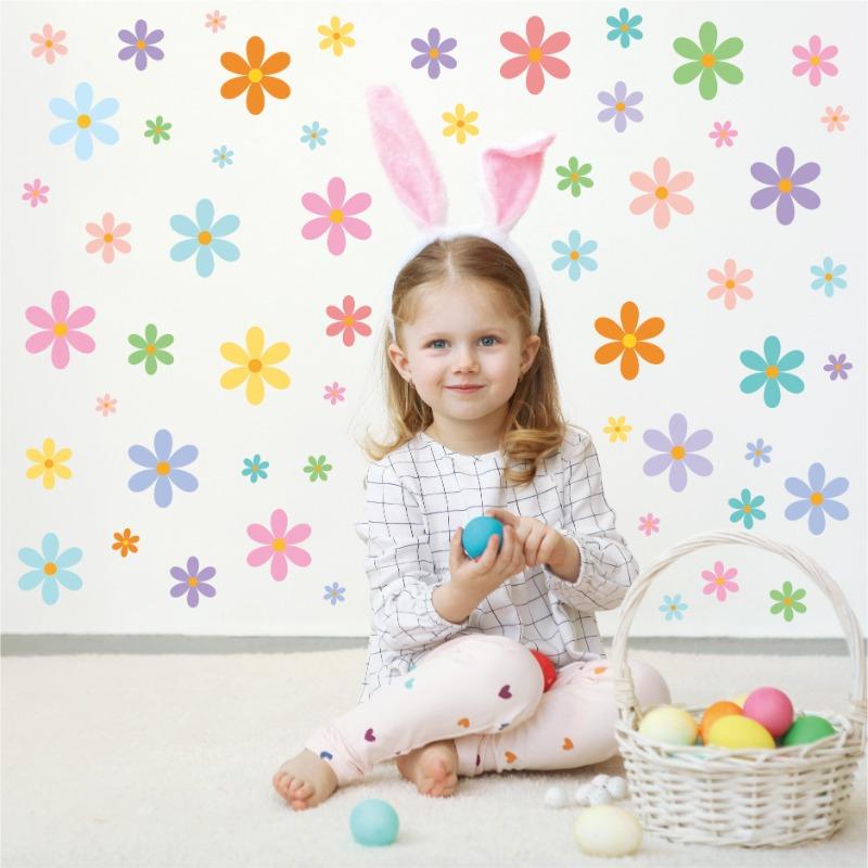 12 adesivos de parede de flores Primavera pequenas flores pastoral casa sala de estar quarto fundo decoração de parede adesivos de parede autoadesivos