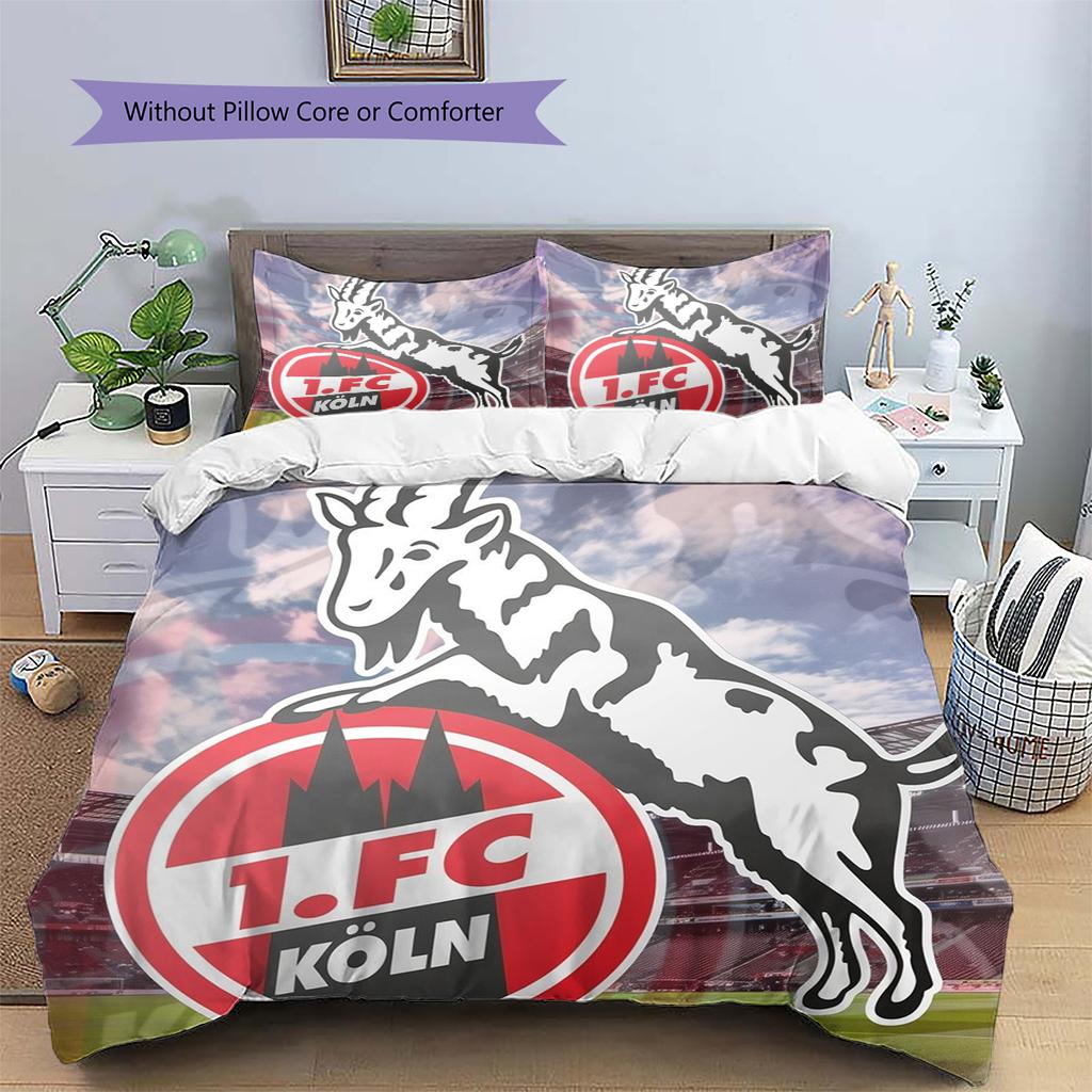 Köln Patroon Beddengoed Huisdecoratie Verjaardagscadeau (1 dekbedovertrek + 2 kussenslopen, zonder binnenkussen)