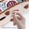 Wooden Mechanical Rotating Birthday Cake Music Box Craft Set Easy Assembly No Tool Required Musical Ornament Gifting