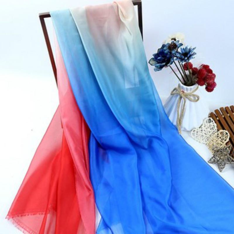 Tessuto chiffon sfumato ombre 1M, tessuto in organza tulle sottile 30D per costume cosplay fai da te, abito Hanfu in stile antico