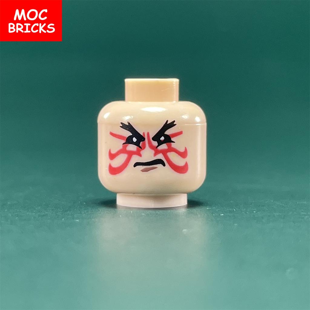 10 Stück MOC Steine Jungen und Mädchen Gesichtsausdruck Figur Kopf Pädagogische Bausteine Spielzeug für Kinder Geschenk