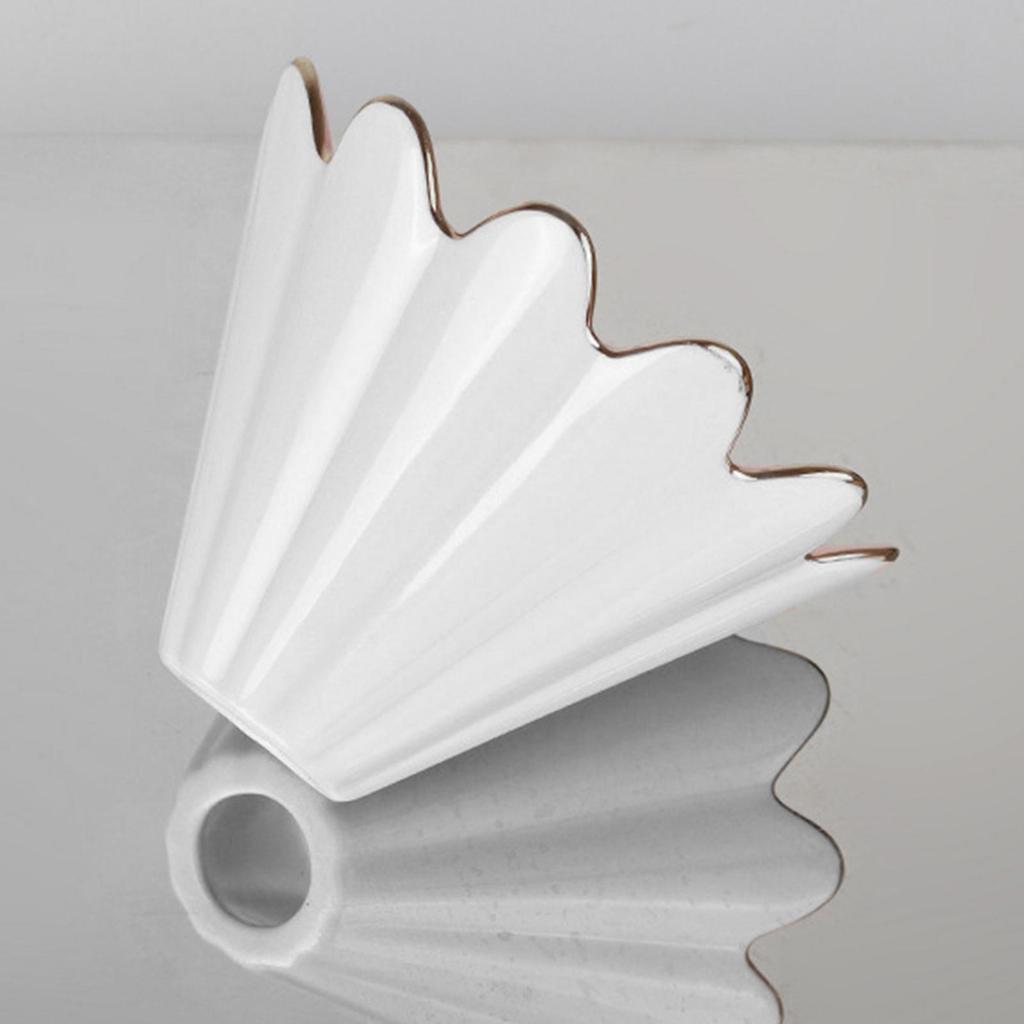 Cone Brewer Reusable Paperless Coffee Filter Cup for office Household white 102mmx80mm