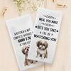 2Pcs Dish Towel Cartoon Dog Bear Pattern Super Water Absorbent Reusable Kitchen Towels Machine Washable Household Cleaning Rags