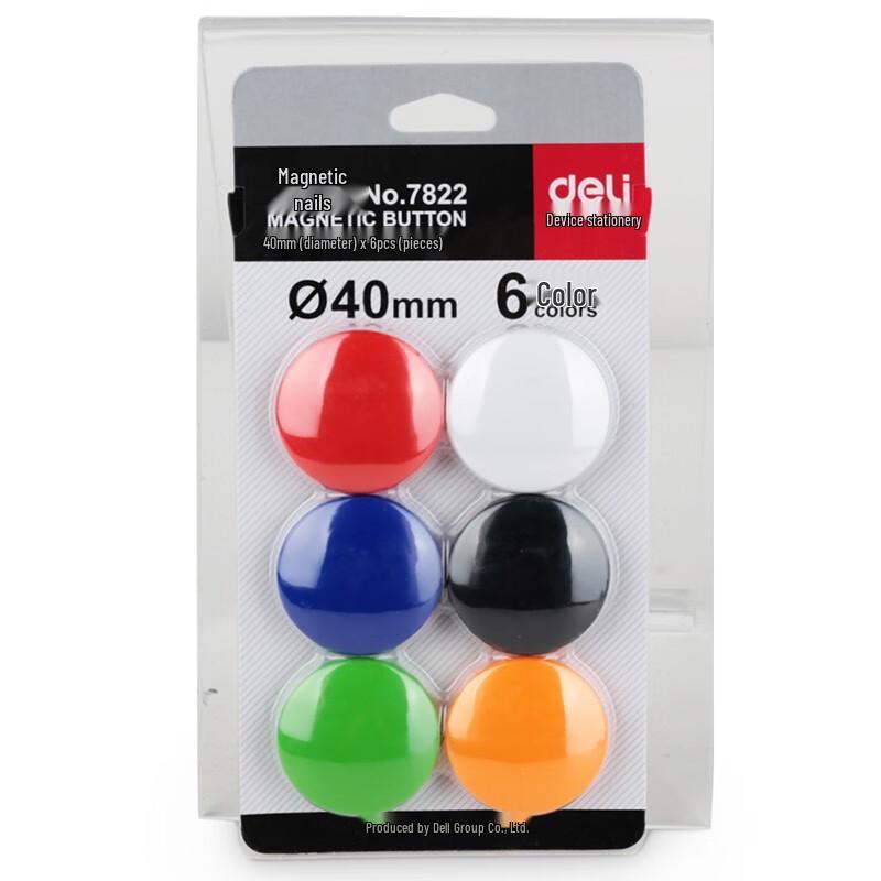 Deli Colorful Magnetic Pushpins for Whiteboards