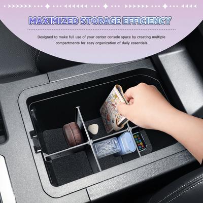 Center Console Dividers Tray for Toyota Land Cruiser 250 Prado J250 2024 2025 Armrest Storage Box Interior Car ABS Accessories