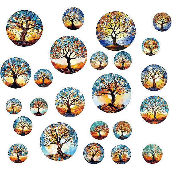 CRASPIRE 8 Sheets 8 Styles Turtle Window Sticker Self Adhesive Sea Grass Ocean Wall Decals Peel and Stick Clings PVC Waterproof Decor for Bedroom