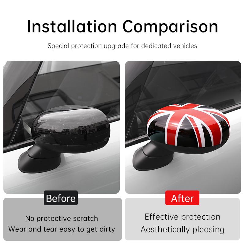 Car Rearview Mirror Shell For Mini Cooper F65 F66 U25 F67 Countryman 2024 2025 ABS Car Mirror Exterior Decorative Accessories