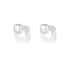 Trendy Geometric Square Stud Earrings for Women - Hip Hop Celebrity Style, High-End Design
