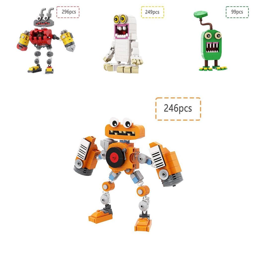 Epic Wubboox Building Blocks 296pcs Abs Small Particles Puzzle Toy For My Singing Monsters Fans