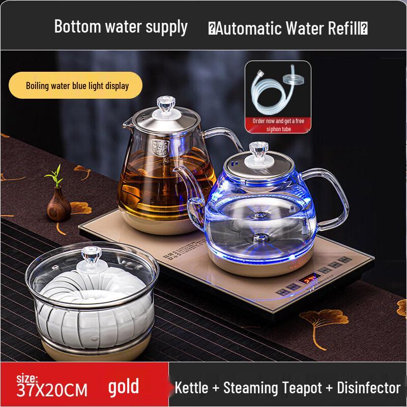 Smart Automatic Glass Electric Tea Kettle with Bottom Water Supply