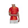 adidas Ss21 Color Block Tennis Sports Training Casual Short Sleeve T-Shirt Unisex Tops Red H18184