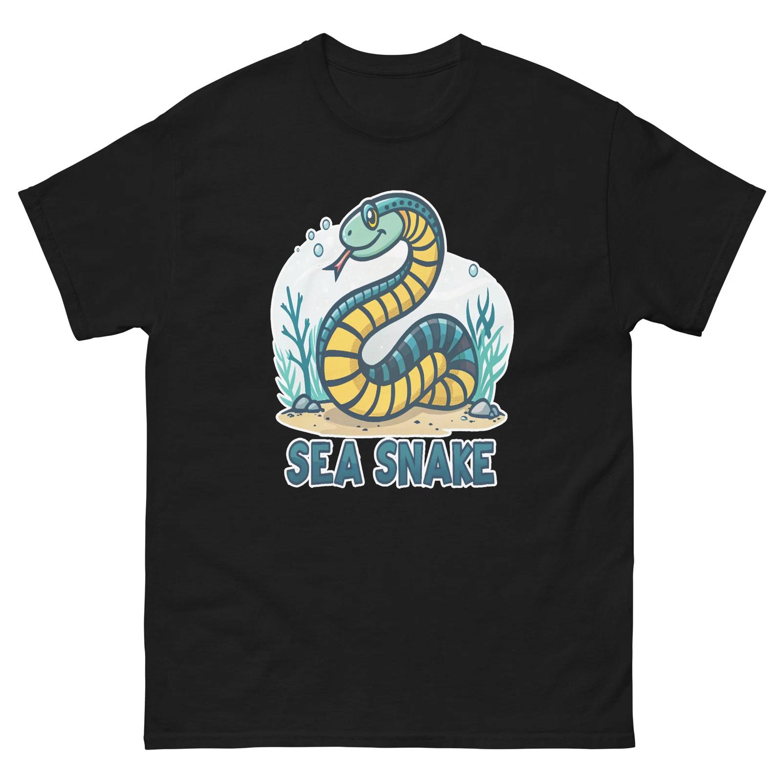 Sea Snake Ocean Beach Water Marine T-Shirt XL