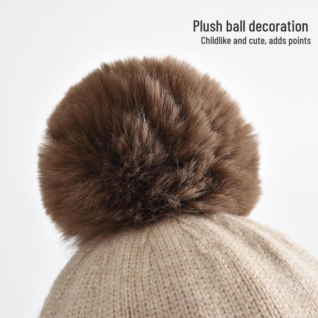 Kids' Knit Hat & Scarf Set: Windproof, Warm, Ear-Protective Accessories
