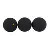 3Pcs Squash Ball Combo Set Single Blue Dot Single Yellow Dot Double Yellow Dot for Professional Training Practice