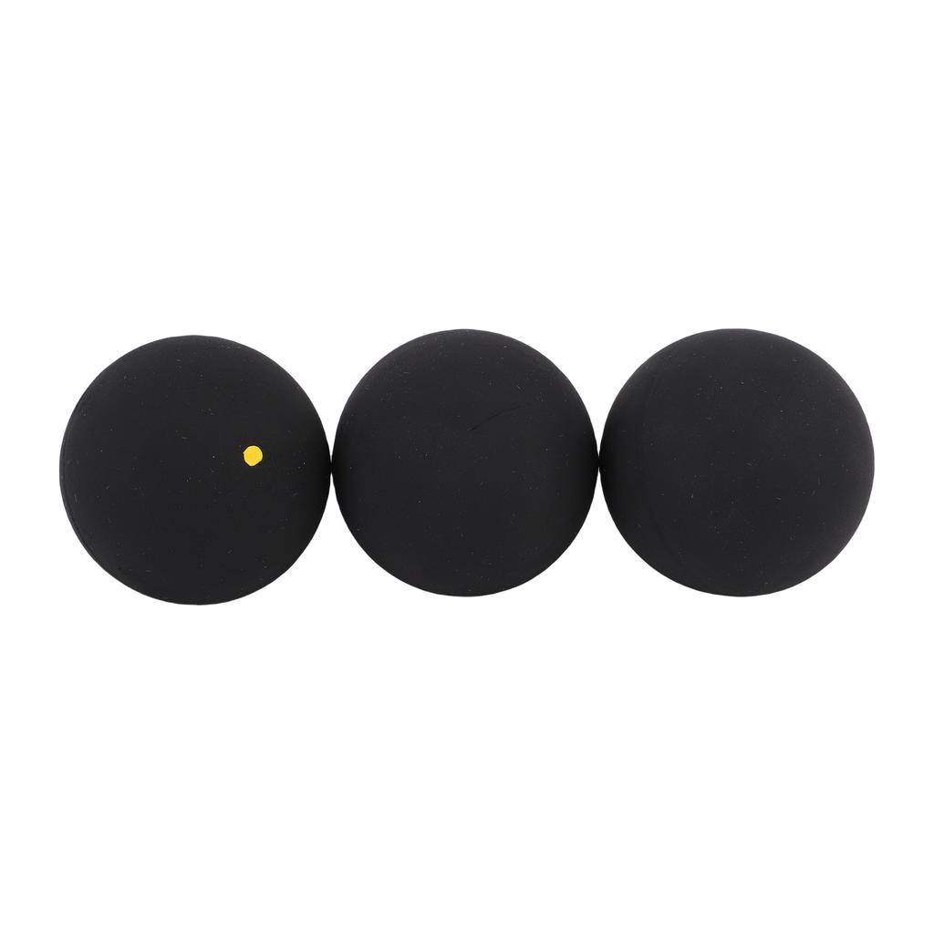 3Pcs Squash Ball Combo Set Single Blue Dot Single Yellow Dot Double Yellow Dot for Professional Training Practice