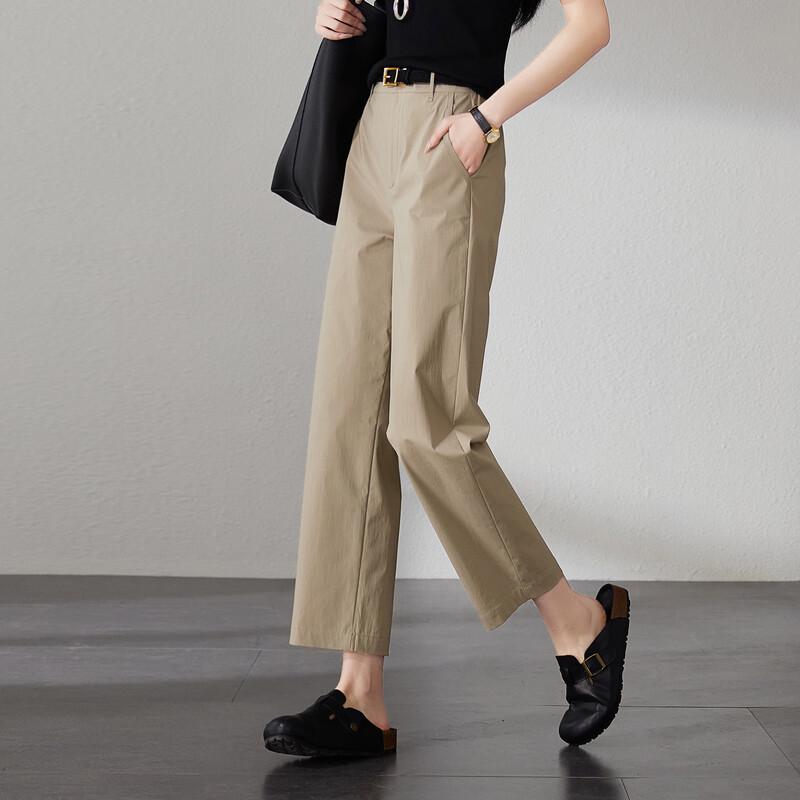 SOFSIL Women's 2026 Spring Straight-Leg Cropped Pants