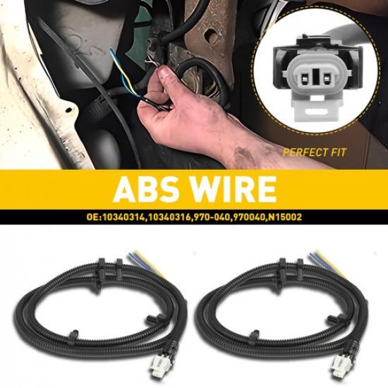 

2x ABS Wheel Speed Wire Sensor Harness 970040 For Chevrolet Cadillac DeVille