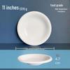 11-inch white reverse rim plate