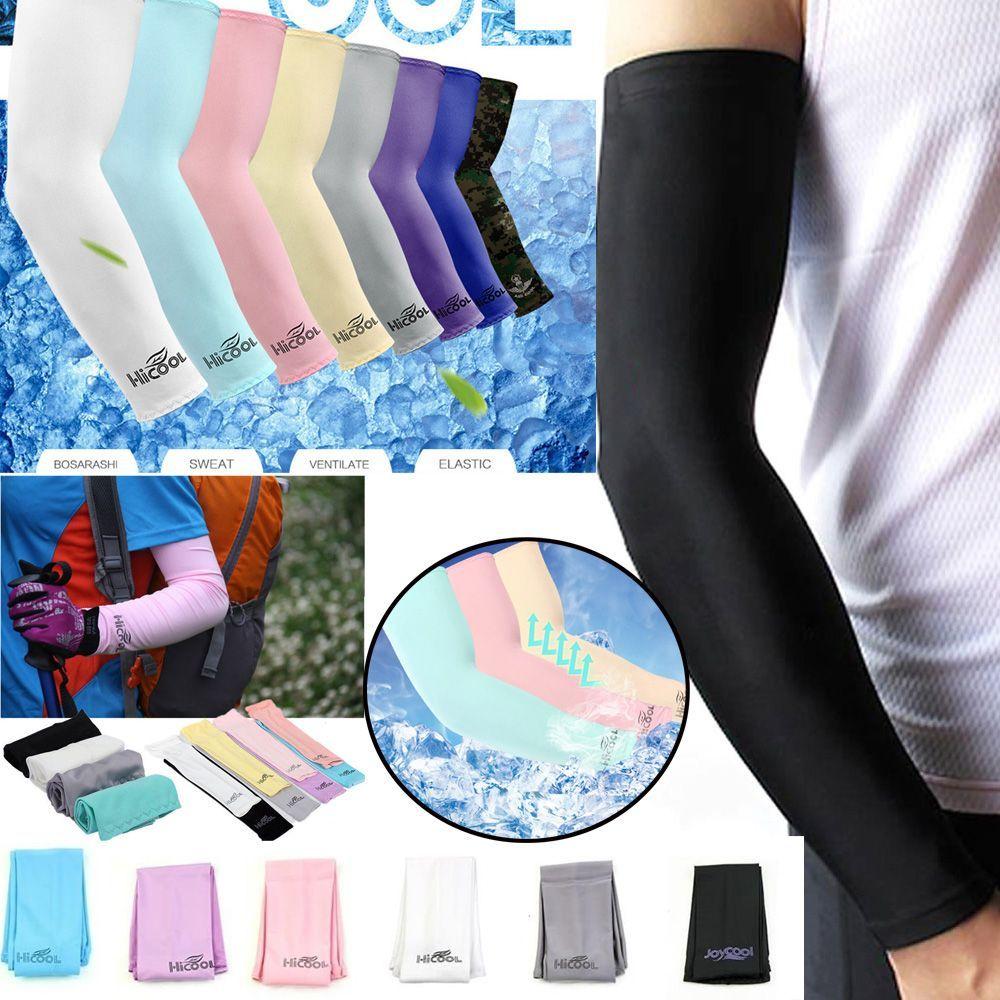 1Pair Outdoor Basketball Golf Fishing Climbing Sun UV Protection Cover Cooling Arm Sleeves Sport