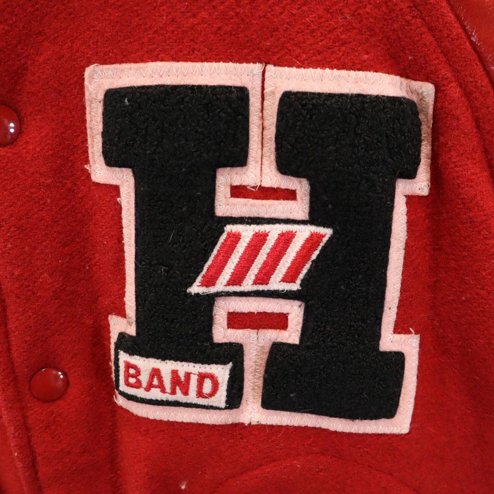 VINTAGE 70s Sleeve leather Stajan M Red Men's Used