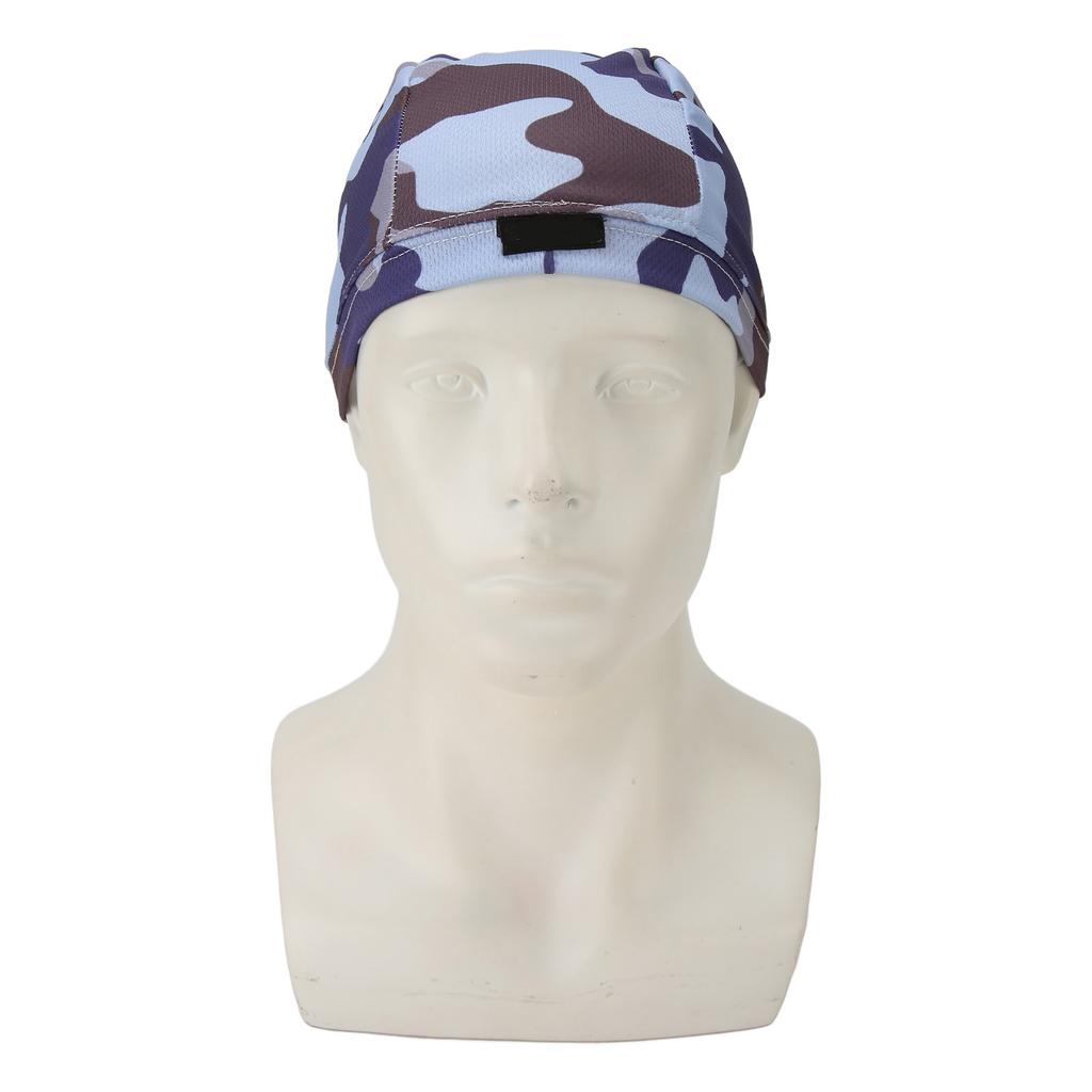 Vložka do helmy Pot odvádějící čepice Vlhkost Pot odvádějící Prodyšná Chladicí Holá kopule Čepice Beanie na motorku Modrá