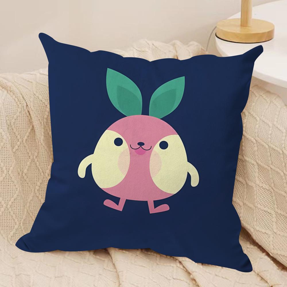 Cute Animal Cushion Cover Soft Plush Fabric DoubleSided Printed Cushion Covers for All Seasons Modern Home Decor