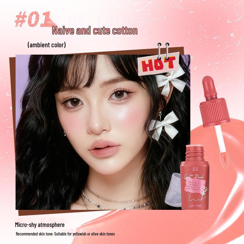 Xixi Snow Cream Satin Glow Liquid Blush - Energetic Natural Nude Matte Blush