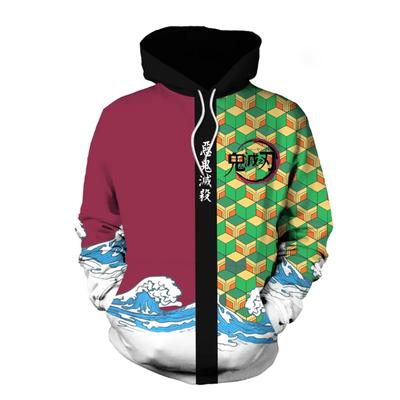Anime Demon Slayer Kimetsu No Yaiba 3D Hoodie Sweatshirts Demon Slayer Agatsuma Zenitsu Tomioka Giyuu Cosplay Männer Mantel Outfit